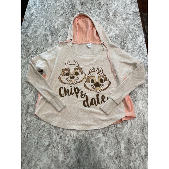 Disney Chip and Dale Hooded Sweatshirt Women’s X-Small Disney Store - Picture 1 of 8
